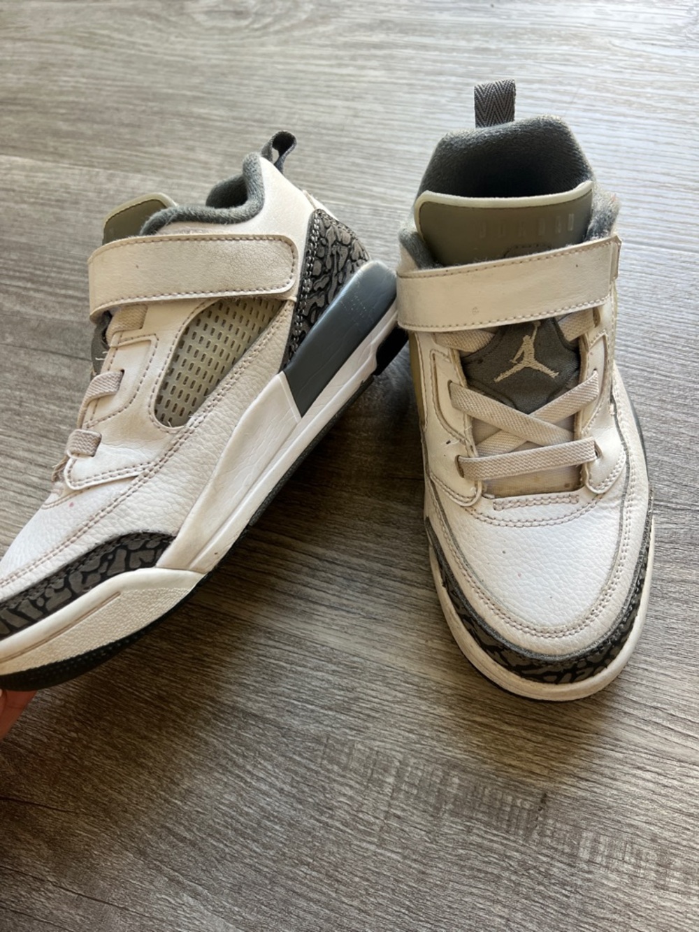 Boys Jordan’s 1Y worn one time and outgrown.